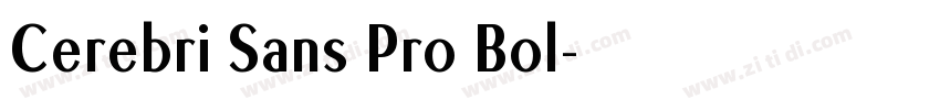 Cerebri Sans Pro Bol字体转换